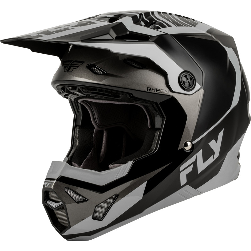 FLY RACING Formula CP Charge Helm - Schwarz/Grau/Light Grau FLY RACING Formula CP Charge Helm - Schwarz/Grau/Light Grau