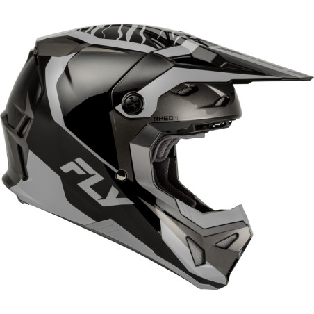 FLY RACING Formula CP Charge Helm - Schwarz/Grau/Light Grau