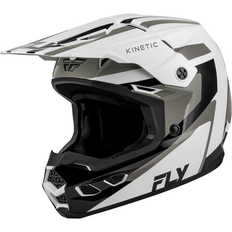 FLY RACING Kinetic Sync Helm - Weiß/Schwarz/Grau FLY RACING Kinetic Sync Helm - Weiß/Schwarz/Grau
