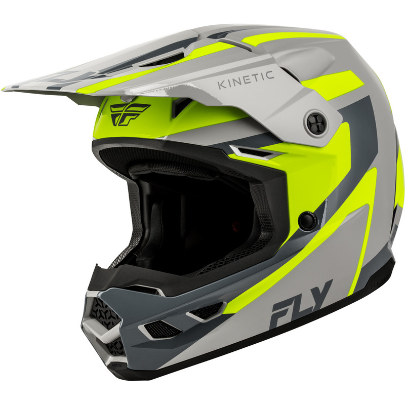 FLY RACING Kinetic Sync Helmet - Grey/Hi-Vis
