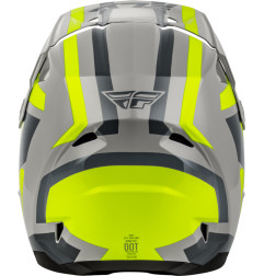 FLY RACING Kinetic Sync Helm - Grau/Hi-Vis