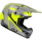 FLY RACING Kinetic Sync Helm - Grau/Hi-Vis FLY RACING Kinetic Sync Helm - Grau/Hi-Vis