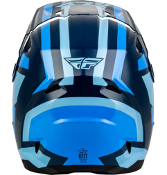 FLY RACING Kinetic Sync Helm - Navy/Blau/Light Blue
