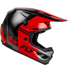FLY RACING Kinetic DBK 27 Helm - Schwarz/Rot/Grau