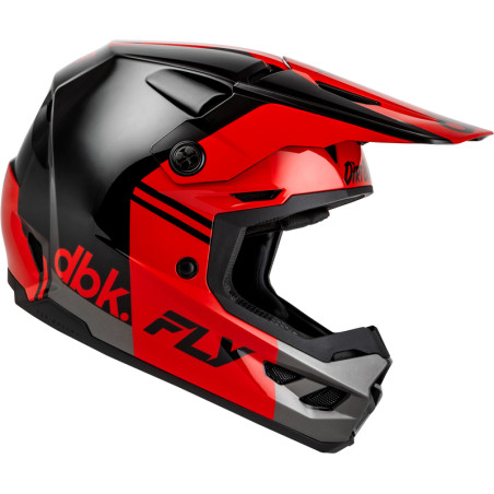 Casco FLY RACING Kinetic DBK 27 - negro/rojo/gris