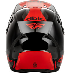 FLY RACING Kinetic DBK 27 Helm - Schwarz/Rot/Grau