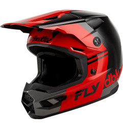 Casque FLY RACING Kinetic DBK 27 - noir/rouge/gris