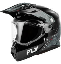 FLY RACING Trekker Helm - Schwarz/Grau