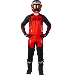 Pantalón FLY RACING Evolution DST Bolt - rojo/negro/blanco