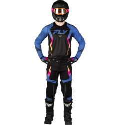 FLY RACING Evolution DST Limited Edition Bolt Jersey - Schwarz/Blau/Multi