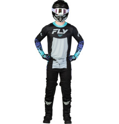 Maillot FLY RACING Lite Flake - noir/gris/multi