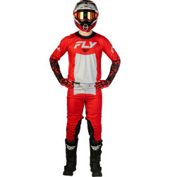 Maillot FLY RACING Lite Flake - rouge/gris/noir