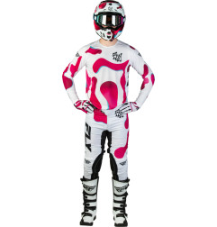 Camiseta FLY RACING Lite Vibe - blanco/rosa/azul