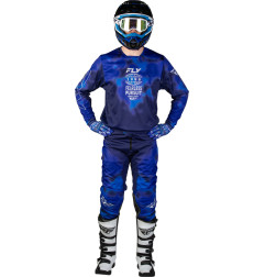 FLY RACING Kinetic Blur Jersey - Blue/Navy