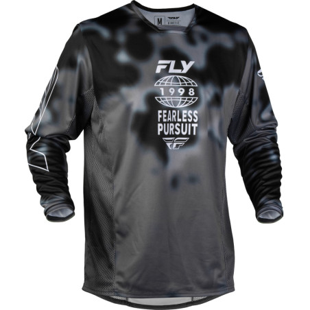 FLY RACING Kinetic Blur Jersey - Schwarz/Grau
