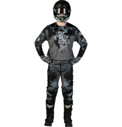 FLY RACING Kinetic Blur Jersey - Schwarz/Grau