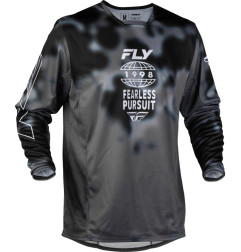 FLY RACING Kinetic Blur Jersey - Black/Grey