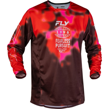 Camiseta FLY RACING Kinetic Blur - rojo/marrón