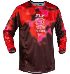 FLY RACING Kinetic Blur Jersey - Rot/Braun