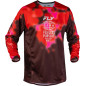 Camiseta FLY RACING Kinetic Blur - rojo/marrón