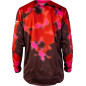 FLY RACING Kinetic Blur Jersey - Rot/Braun