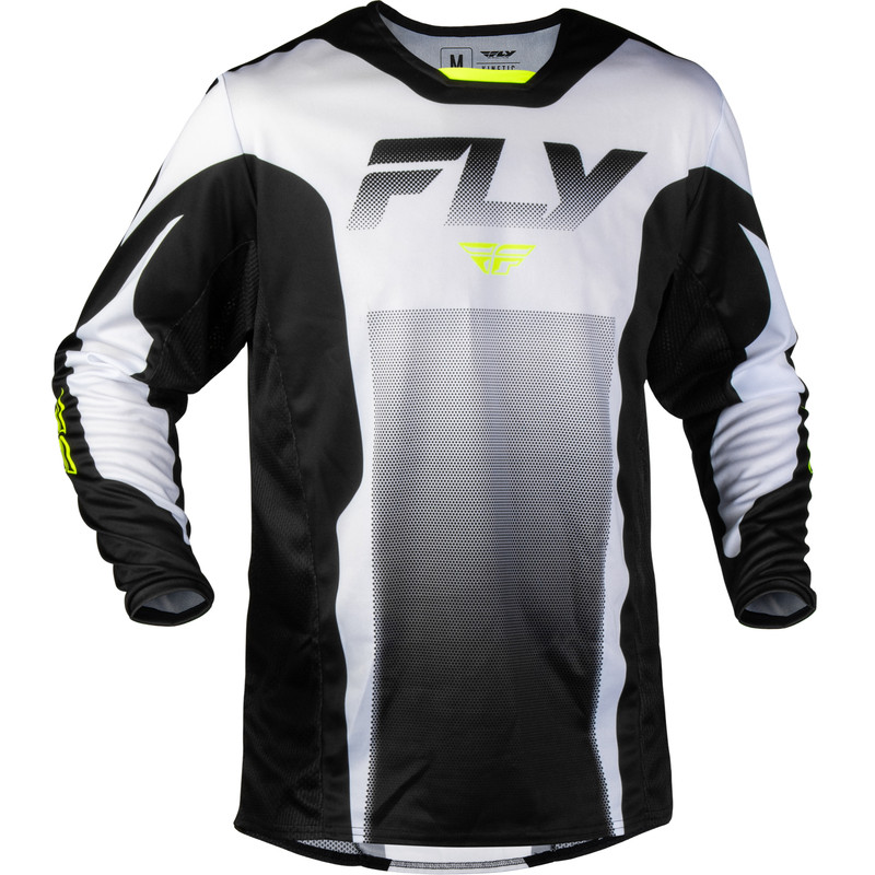 Camiseta FLY RACING Kinetic Fade - blanco/negro/Hi-Vis Camiseta FLY RACING Kinetic Fade - blanco/negro/Hi-Vis