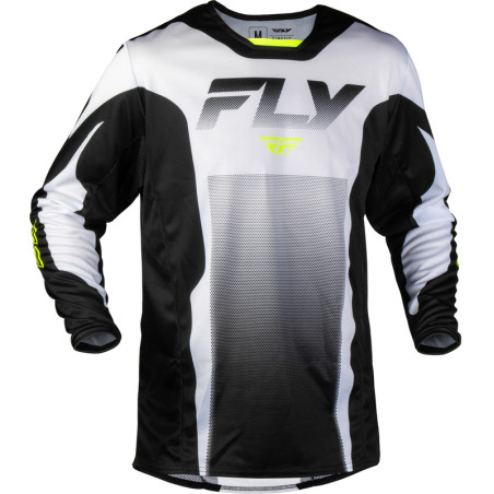FLY RACING Kinetic Fade Jersey - White/Black/Hi-Vis