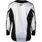 Maillot FLY RACING Kinetic Fade - blanc/noir/Hi-Vis