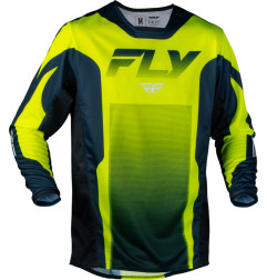Maillot FLY RACING Kinetic Fade - Hi-Vis/Navy/blanc