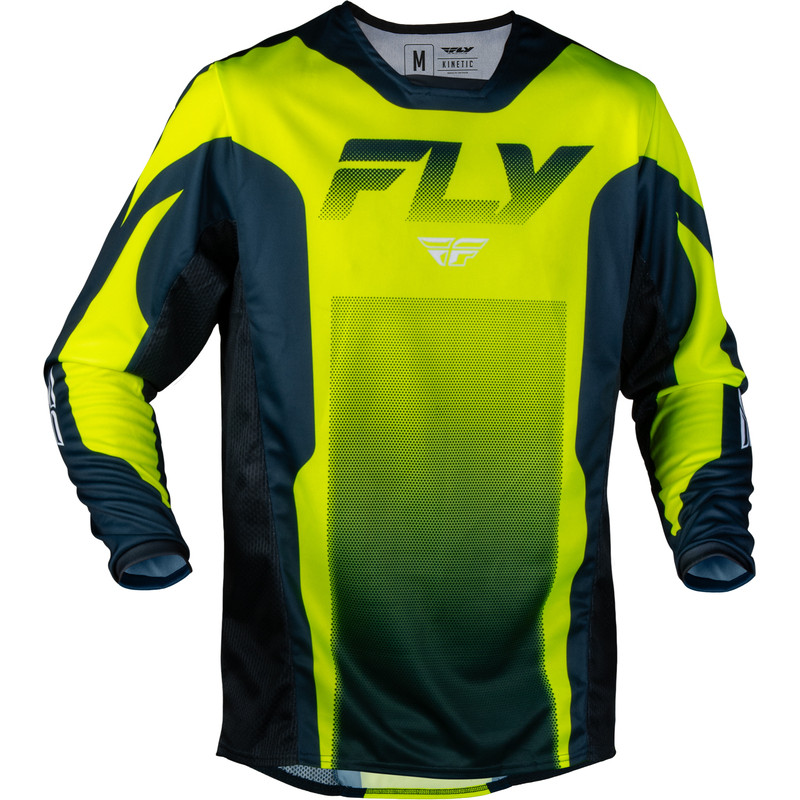 FLY RACING Kinetic Fade Jersey - Hi-Vis/Navy/Weiß