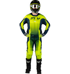 FLY RACING Kinetic Fade Jersey - Hi-Vis/Navy/Weiß