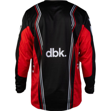 FLY RACING Kinetic DBK Jersey - Schwarz/Rot/Weiß