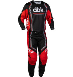 Camiseta FLY RACING Kinetic DBK - negro/rojo/blanco
