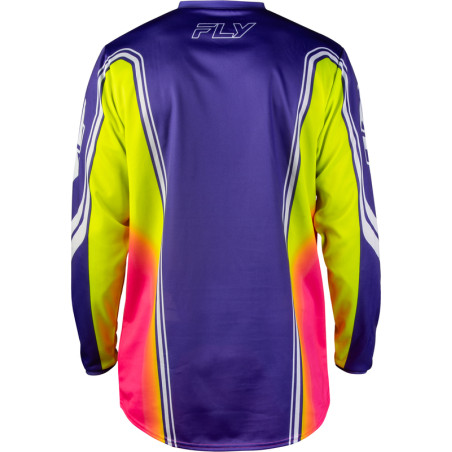 Camiseta FLY RACING F-16 Raze - violeta/rojo/amarillo