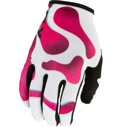 FLY RACING Lite Vibe Handschuhe - Weiß/Rosa/Blau