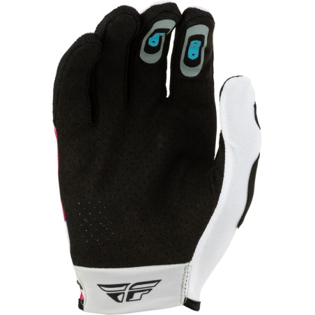 FLY RACING Lite Vibe Handschuhe - Weiß/Rosa/Blau