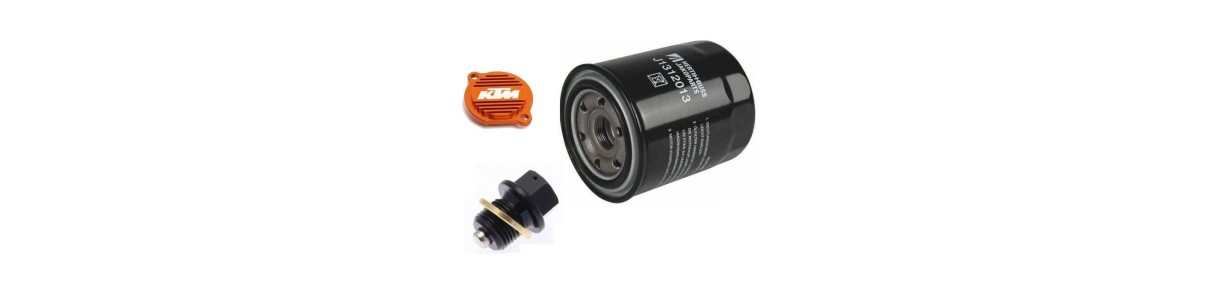 oil filter, drain plug, cover, oil strainer for HUSQVARNA 4-stroke motocross and enduro bikes