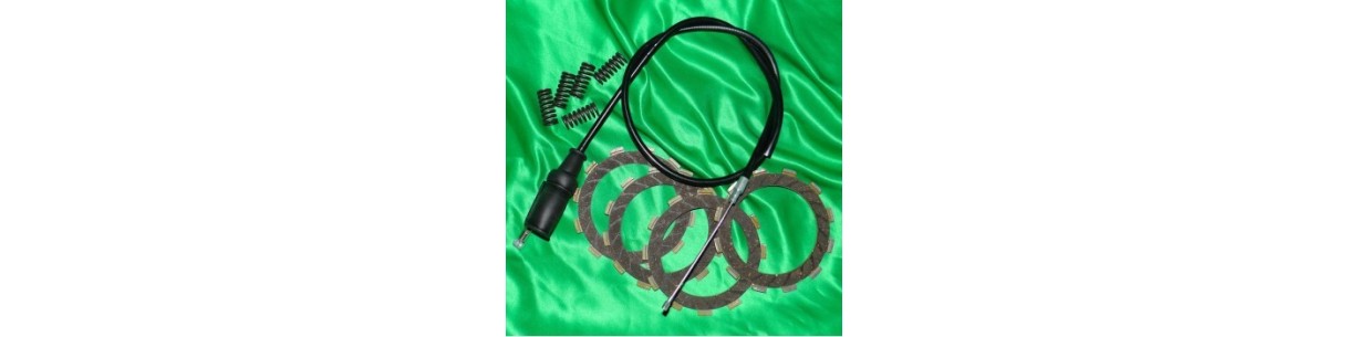 Disque d'embrayage, garnis, lisse ressort, cable,... pour quad KAWASAKI