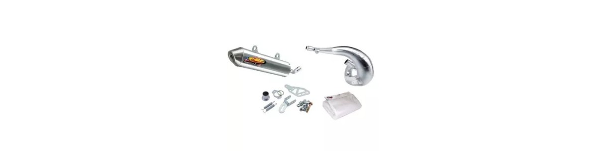 Pot d'échappement, ligne, silencieux et accessoire pour motocross TM 2 temps