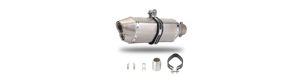 Replacement parts for 2-stroke motorcycle exhausts