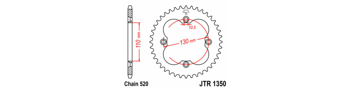 Couronne pour quad HONDA