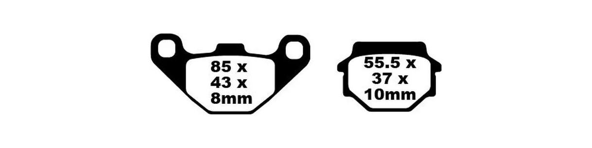 Brake pads for POLARIS quads