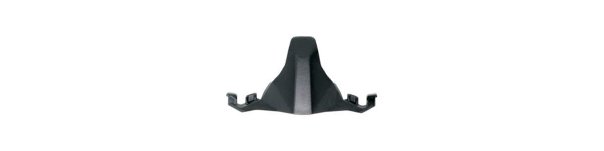 Accessoires et pièces de masque cross : protège-nez, grilles