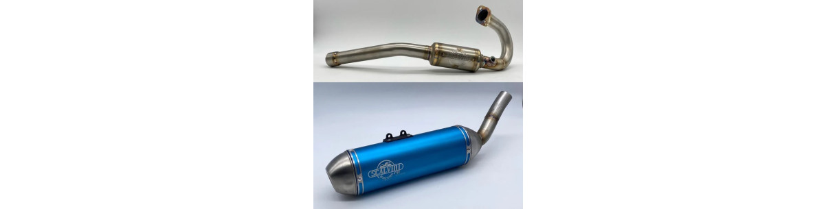 Complete exhaust systems for FANTIC 4-stroke