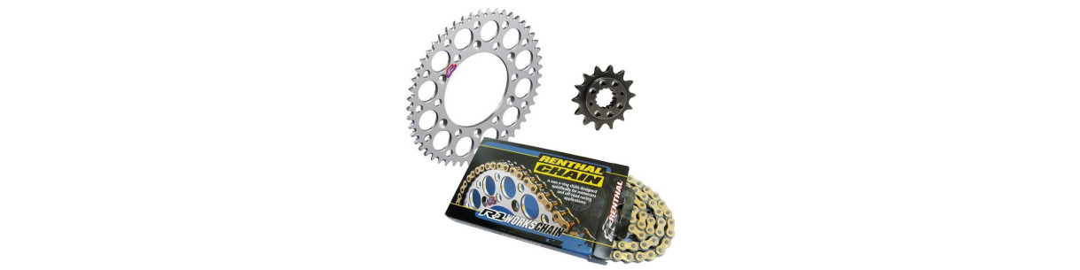 Kette, Kettensatz, Kettenrad und Ritzel für Motocross, Enduro